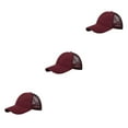 thumbnail image 2 of Gorra de béisbol Qarigey duradera de algodón Sombrero elegante y transpirable con correa ajustable CC636-2vino rojo, 2 of 6