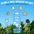 thumbnail image 3 of Unsweetened Kiki Milk - Organic - Calcium & Magnesium Source - Gluten Free, Gum Free, GMO Free, Dairy Free, Soy Free, Glyphosate Free - Shelf Stable - (32 oz • pack of 6), 3 of 8