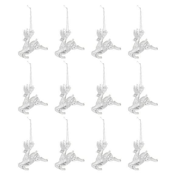 Zehuanyu  18 PCS Christmas Deer Hanging Decor Elk Tree Reindeer Ornaments