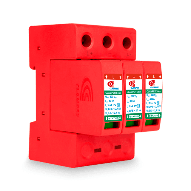 Supresor Picos Clamper Solar Sistema Fotovoltaico 600v 40ka Clamper 015013