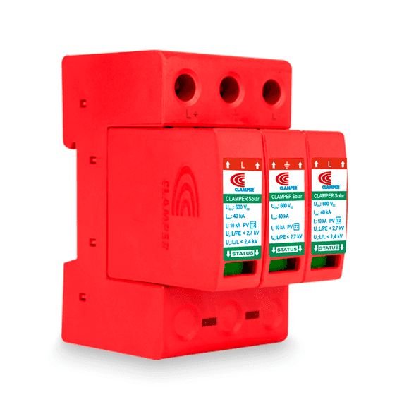 Supresor Picos Clamper Solar Sistema Fotovoltaico 600v 40ka Clamper 015013