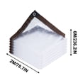 thumbnail image 2 of Vrorvz Heavy Duty Plastic Rainproof Tarp with Reinforced Eyelets and Corner Protectors for Greenhouse Roof Camping and Succulent Plant Insulation Versatile Size Options, 2 of 4