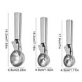 thumbnail image 6 of SharkTRUE Ice Cream 3 Cookie for Baking Steel Ice Cream Scooper Sc Portion Dishers Scoops,, 6 of 9