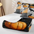 thumbnail image 4 of Manfei Cartoon Skull Halloween Quilt Full,Vintage Witch Print Full Bedspread Sets,3-Piece,1 Coverlet and 2 Pillowcases, 4 of 7