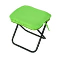 thumbnail image 4 of Taburete de campamento taburete plegable portátil compacto para concierto de viaje de jardinería Verde, 4 of 8
