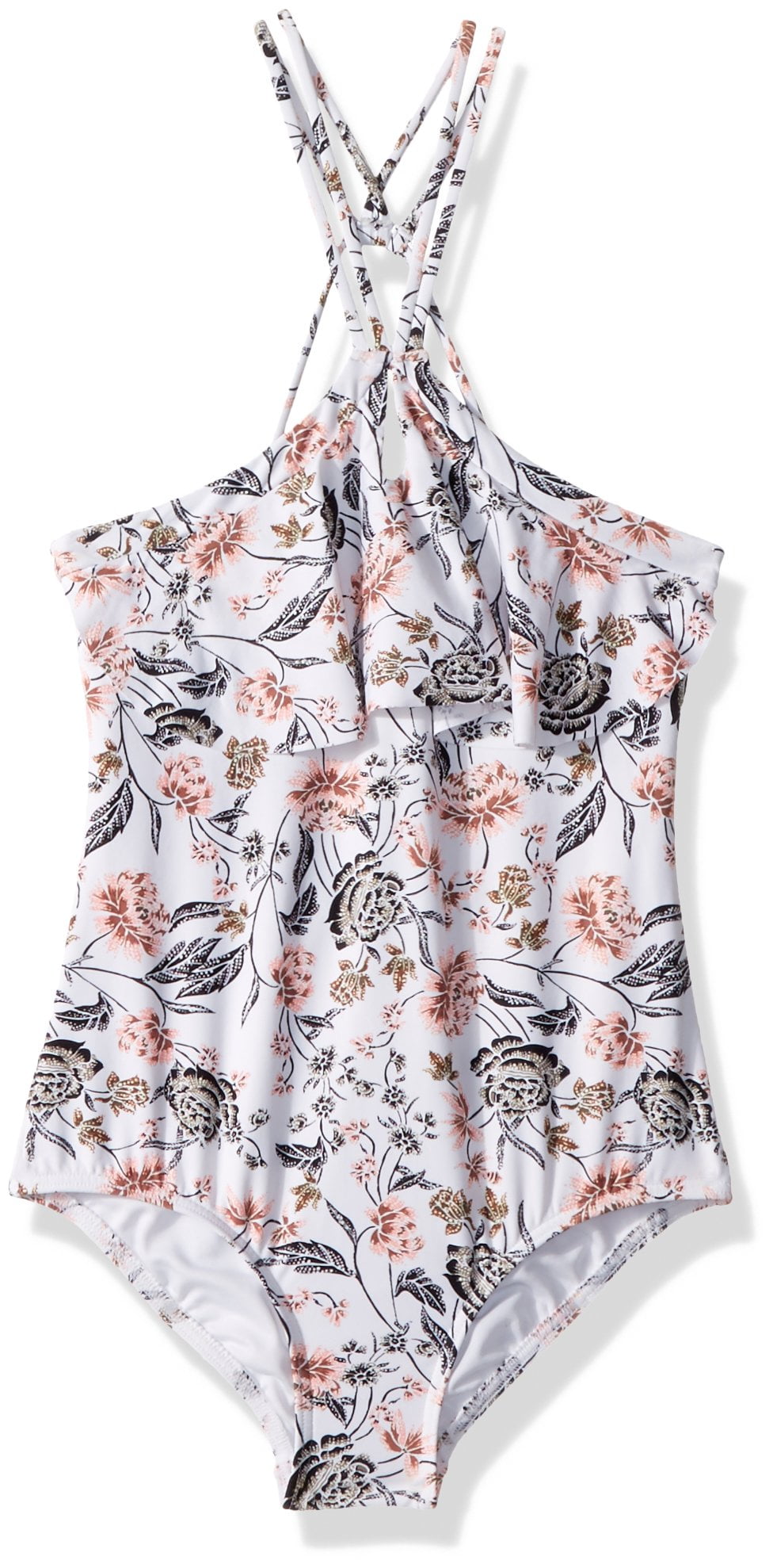 O'Neill Swimwear - Pink Girls Colleen One Piece Floral Swimsuit 12 - Walmart.com - Walmart.com
