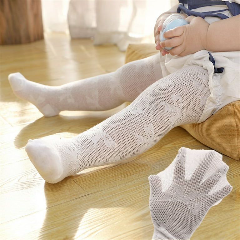 Toddler Baby Girls Tights Bow Print Mesh Net Stocking Pantyhose