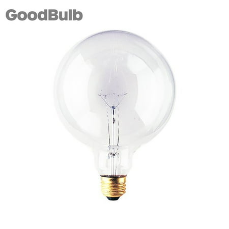 

GoodBlub 100G40CL 100W G40 Globe 125V Medium Base Light Bulb - Pack 48