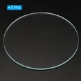 thumbnail image 3 of Unique Bargains 2.91x0.08' Dia Flashlight Glass Lens, 2 Pcs Polished Edge Glass Lens, Transparent, 3 of 5