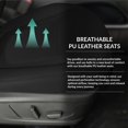 thumbnail image 2 of For Hyundai Tucson 2022-2024 FH Group PU Leather Custom Fit Car Seat Covers - Black Front Seats, 2 of 5