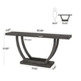 thumbnail image 2 of GVN Console Table, Entryway Table, 63" Farmhouse Console Table, 2-Tier Entryway Sofa Table, 2 of 4