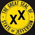 thumbnail image 3 of CafePress - State Of Jefferson Flag Dark T Shirt - Men's Classic Graphic Cotton T-Shirt, 3 of 4