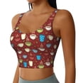 thumbnail image 2 of Lsque Soutien-Gorge de Sport Imprimé pour Femmes, Compression, Évacuation de l'Humidité, Soutien-Gorge de Sport à Fort Impact pour Femmes, Soutien-Gorge de Sport-Moyen, 2 of 8