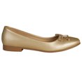 thumbnail image 2 of Balerina Para Mujer CASTALIA 191-65 Dorado con Detalle Moño, 2 of 3