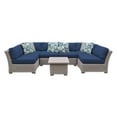 thumbnail image 5 of TK Classics Coast 7 Piece Wicker Patio Furniture Set with End Table, 5 of 11
