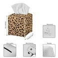 thumbnail image 3 of Psesaysky Tissue Box Cover Waterproof PU Leather Car Tissue Holder Square Tissues Boxes Organizer for Bathroom Vanity, Night Stands, Office, Home, Kitchen (Leopard Print), 3 of 7
