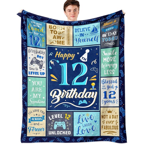 LHSHID Gifts for 10 Year Old Boys 10 Year Old Boy Gift Ideas Birthday Gifts for 10 Year Old Boys 10 Year Old Boy Gifts 10th Birthday Decorations for Boys 10 Yr Old Boy Birthday Gift Blanket 60x80in