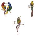 thumbnail image 4 of Colorful Bird Shaped Brooch Rhinestone Shining Chest Badge Pin Shirt Clothes Collar Pin Jewelry BC18Y0200, 4 of 7