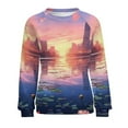 thumbnail image 7 of Butterfly Womens Oversized Sweatshirts Hoodies Crewneck Casual Tops Comfy FallWinter Clothes 2024, 7 of 7
