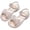 White, variant on Abomasnow Girls Open Toe Sparkling Rhinestone Bow Decor Ankle Buckle Sandals Soft Rubber Flat Summer Shoes for Party Wedding Daily Beach Outdoor Walking