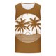 thumbnail image 2 of Hombres Moda Casual sin Mangas Impresión Suéter Cuello Redondo Tanque Deportivo, 2 of 4