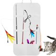 thumbnail image 1 of Organizador colgante de juguetes para gatos Wekvgz, bolsa de almacenamiento de varitas de fieltro para gatos, soporte para varitas de gatos que ahorra espacio, organizador colgante multifuncional, 1 of 8