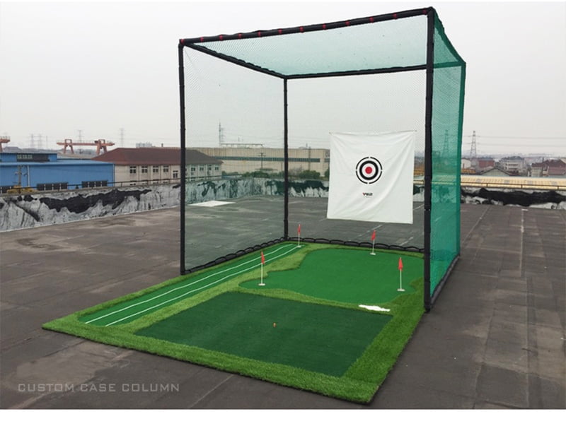 INTBUYING Golf Practice Net Foldable Golf Hitting Cage Practice Net