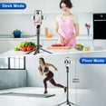 thumbnail image 2 of Auto Tracking Phone Tripod with Remote, Extendable 360 Rotating Phone Stand Follows Your Movement, Travel Selfie Stick for iPhone Tiktok YouTube Vlog Video Recording Content Creator Essentials, 2 of 9