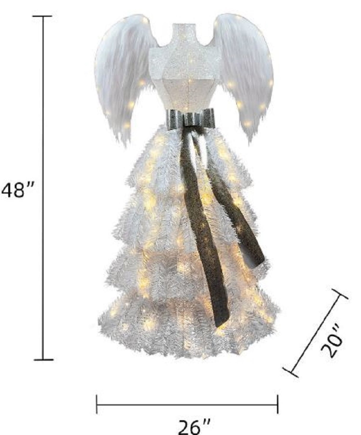 Vixen Light Angel Artificial Christmas Tree, Pre-lit LED (4ft Tall), Holiday Decor - Walmart.com Vixen Light Angel Artificial Christmas Tree, Pre-lit LED (4ft Tall), Holiday Decor - Walmart.com