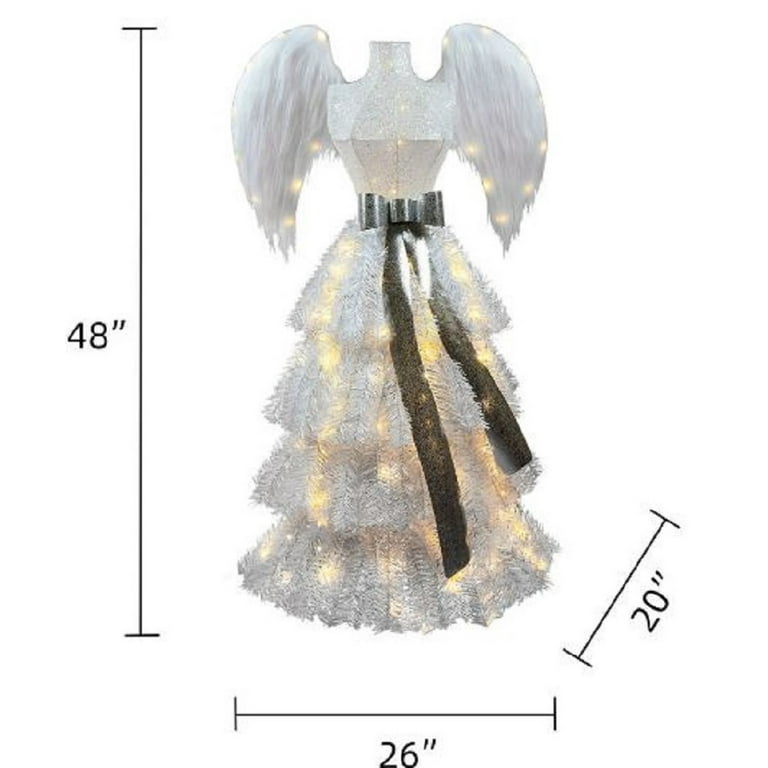 white christmas dresses Wedding Dress Made Into Guardian Angel Tree Topper main image 0