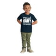 thumbnail image 3 of Proud Navy Cousin Military Family Toddler Boy Girl T Shirt Infant Toddler Brisco Brands 3T, 3 of 6