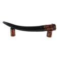thumbnail image 5 of Set of 2 Rustic Western Buffalo Bison Ox Cattle Horns Barn Door Bar Pull Handles, 5 of 10
