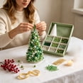 thumbnail image 6 of Neoargh Beaded Christmas Tree DIY Kit, Colorful Pearl Beaded Tree, Handmade Tabletop Decor with Sparkling Crystal Beads, Tree Topper Star for Surprise & Gift, 6 of 9