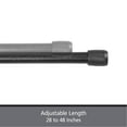 thumbnail image 5 of Kenney  Fast Fit No Tools 7/16" Spring Tension Rod, 4-Pack 28-48" - Black, 5 of 5