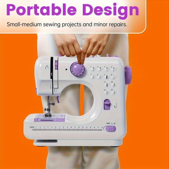 Portable USB Rechargeable Sewing Machine Multiple Stitch Options Overlocking For All Fabrics