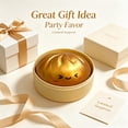 thumbnail image 7 of Crazy Fun RMS Dumpling Squishy Toy, Soft Tactile Squeeze Sensory Fidget Novelty Play, Christmas Gifts for Tabletop Display and Daily Pocket Fun, Gold, 7 of 7