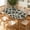 City Mosaic, variant on ARTSLION Elastic Tablecloth For Oval Tables, Waterproof Tablecover For Up To 42X68in Oval Table Cover, Dining Tablecover For Indoor And Outdoor, Holiday, Cream Grid