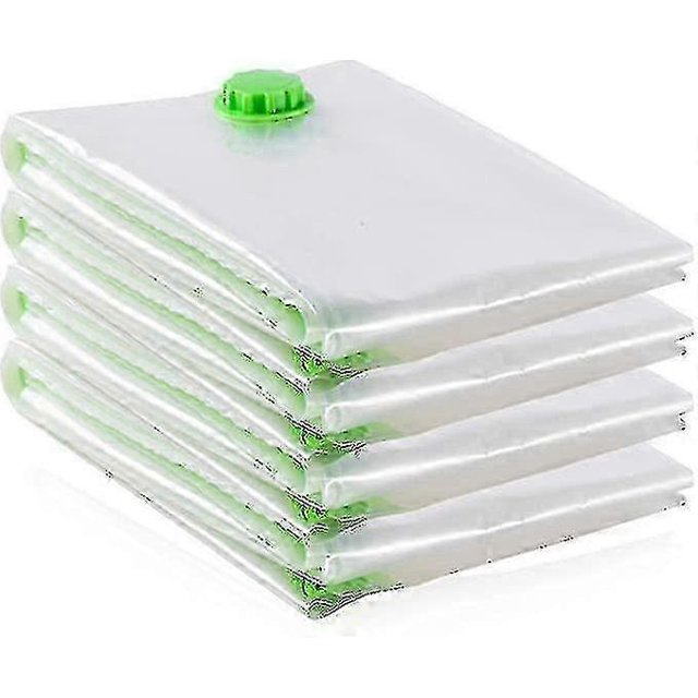 4-Pack XL Vacuum Storage Bags 120x100cm for Clothing, Bedding, Quilts - Space-Saving Solution for Home Organization