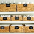 thumbnail image 3 of Talented Kitchen Bin Labels Clip-On Metal Basket Holders - Black, 8-Pack, 3.5 x 2.5 in - Kitchen Storage Organization & Bathroom Bin Label Clips - 70 Organizing Tags for Linen Closet, 3 of 9