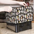 thumbnail image 6 of KLL Different Ghosts Print 4 Slice Toaster Dust Covers Kitchen Small Appliance Cover with 2 Pockets,Can hold Jam Spreader Knife & Toaster Tongs (12.4 x 10.6 x 8.2), 6 of 6