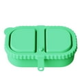 thumbnail image 1 of Super Practical! Silicone Double Compartment Snack Container In A Variety Of Colors For Family Gatherings And Outdoor Trips. Divided Storage Containers Glass Flour Container Large Storage Storage, 1 of 6