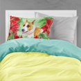 thumbnail image 2 of American Staffordshire Poinsettas Fabric Standard Pillowcase, 2 of 2