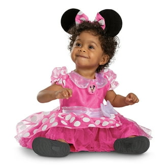 Disney Infant Toddler Girl Plush Pink Minnie Mouse Costume Pull