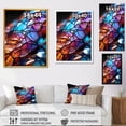 thumbnail image 4 of Designart "Opalescent Fractal Glass Relief in Colorful Abstract II" Geometric Canvas Wall Art - Modern Colorful Abstract Fractal Bedroom Canvas Wall Art, 4 of 6