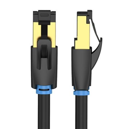 

Vention CAT8 40Gbps Patch Cable Gold-plated Cable PVC Soft Cable with SFTP Shielding LSZH Jacket IKABI
