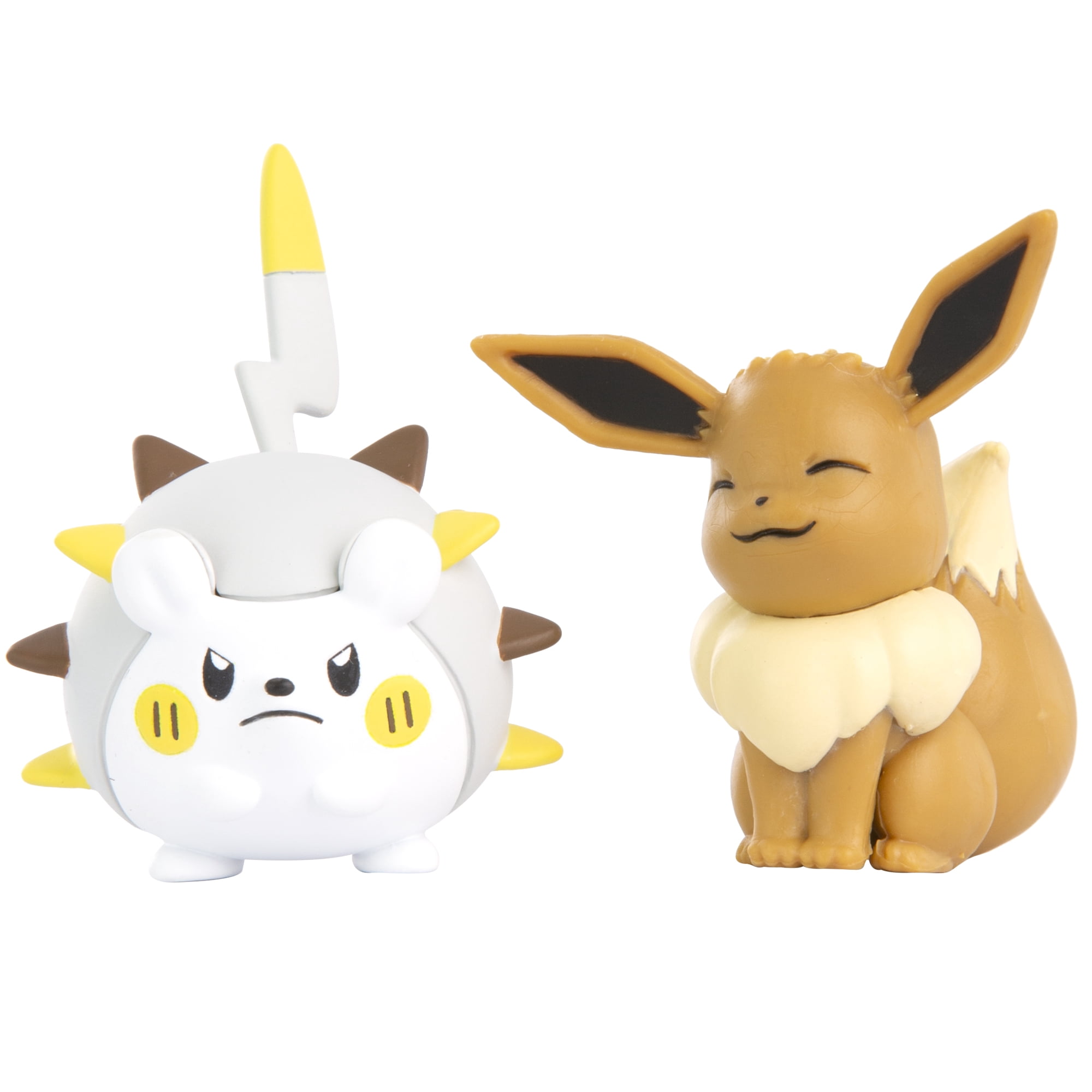 Pokemon Togedemaru and Eevee 2 inch Action Figures Pack for Trading Card Games