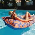 thumbnail image 4 of Big Joe Lagoon Lounger Pool Float, Sweet Shells Berry, Doubled-Sided Mesh, Quick Draining Fabric, No Inflation Needed, 4 of 5