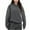 Dark Gray, variant on Women's Oversized Pullover Hoodie with 3 Pockets Crewneck Sweatshirt Long Sleeve Jogging Sports Fall Winter Tops (S, Khaki)