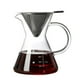 thumbnail image 1 of Billuyoard Cafetera de vidrio de 500 ml con filtro de acero inoxidable Cafetera con gotero para el hogar y la oficina Juegos de servir café y té, 1 of 6