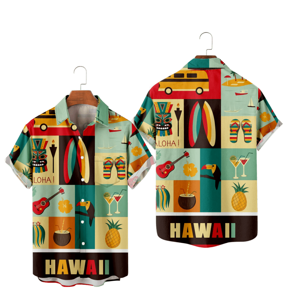 Custom Hawaiian Shirts 3D Printing Shirts Hip Hop Shirts For Boys And Girls